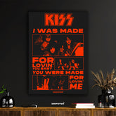 KISS "I Was Made For Lovin' You" Retro Poster